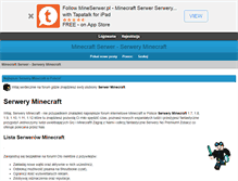 Tablet Screenshot of mineserwer.pl